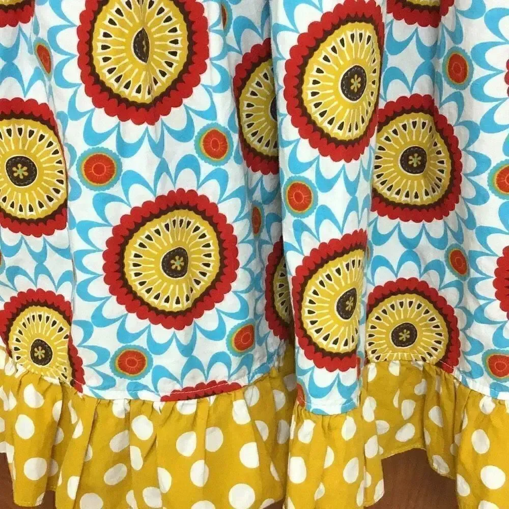 Super cute little girls, dress, polkadot and floral print size 6 by Sage & Lilly